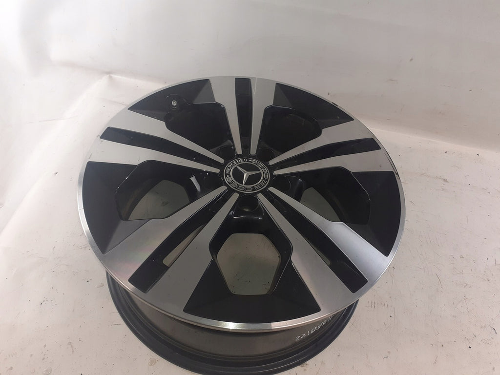 1x Alufelge 18 Zoll 7.5" 5x112 53ET Glanz Schwarz A2474012900 Mercedes-Benz