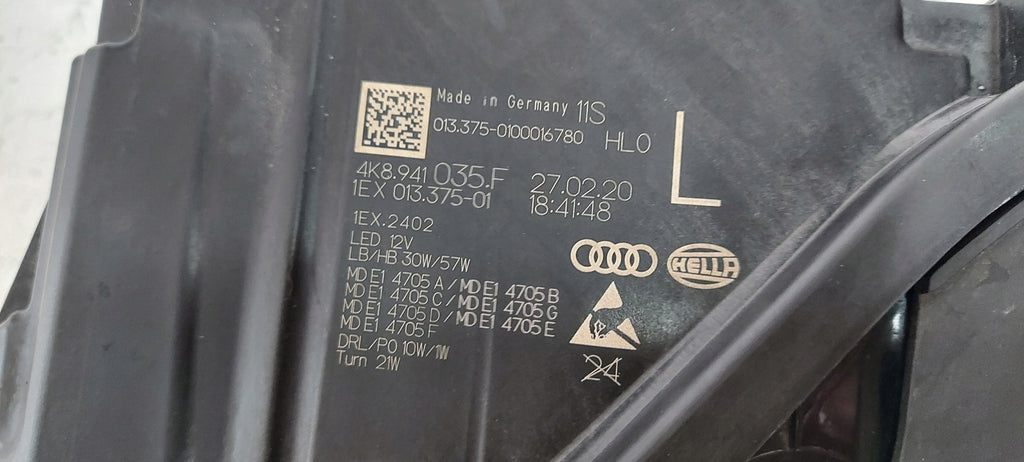 Frontscheinwerfer Audi C8 A7 4K8941035F Full LED Links Scheinwerfer Headlight SCH8425956511an
