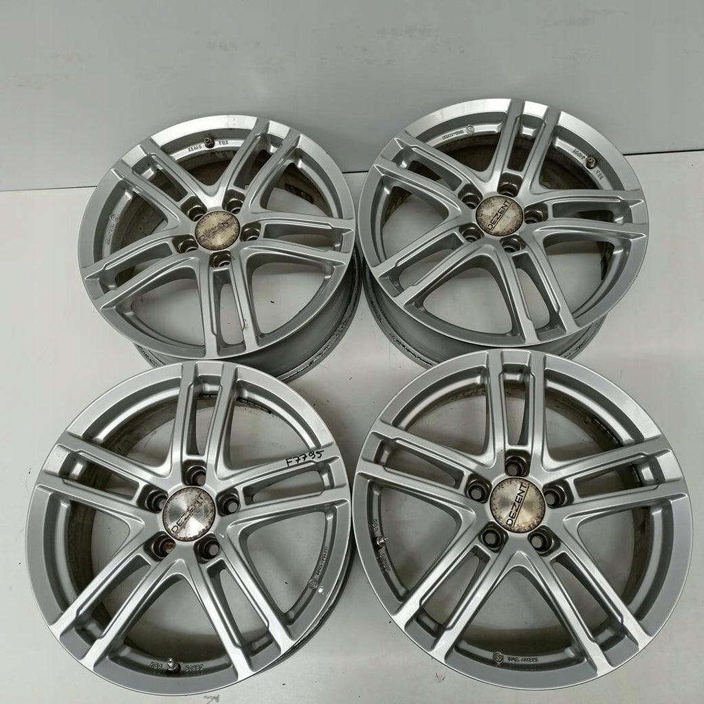 4x Alufelge 17 Zoll 6.5" 5x112 44ET Glanz Silber Rim Wheel FEL4525304200jp