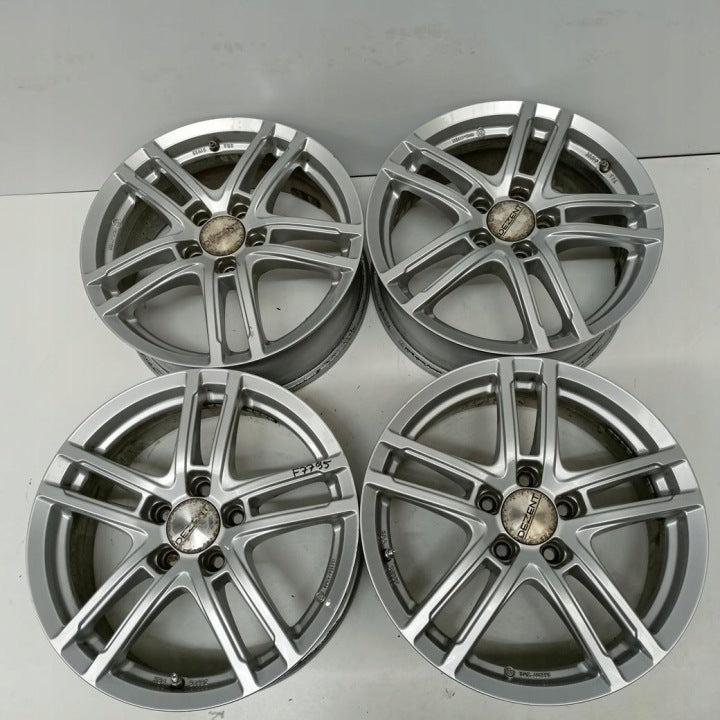 4x Alufelge 17 Zoll 6.5" 5x112 44ET Glanz Silber Rim Wheel FEL4525304200jp
