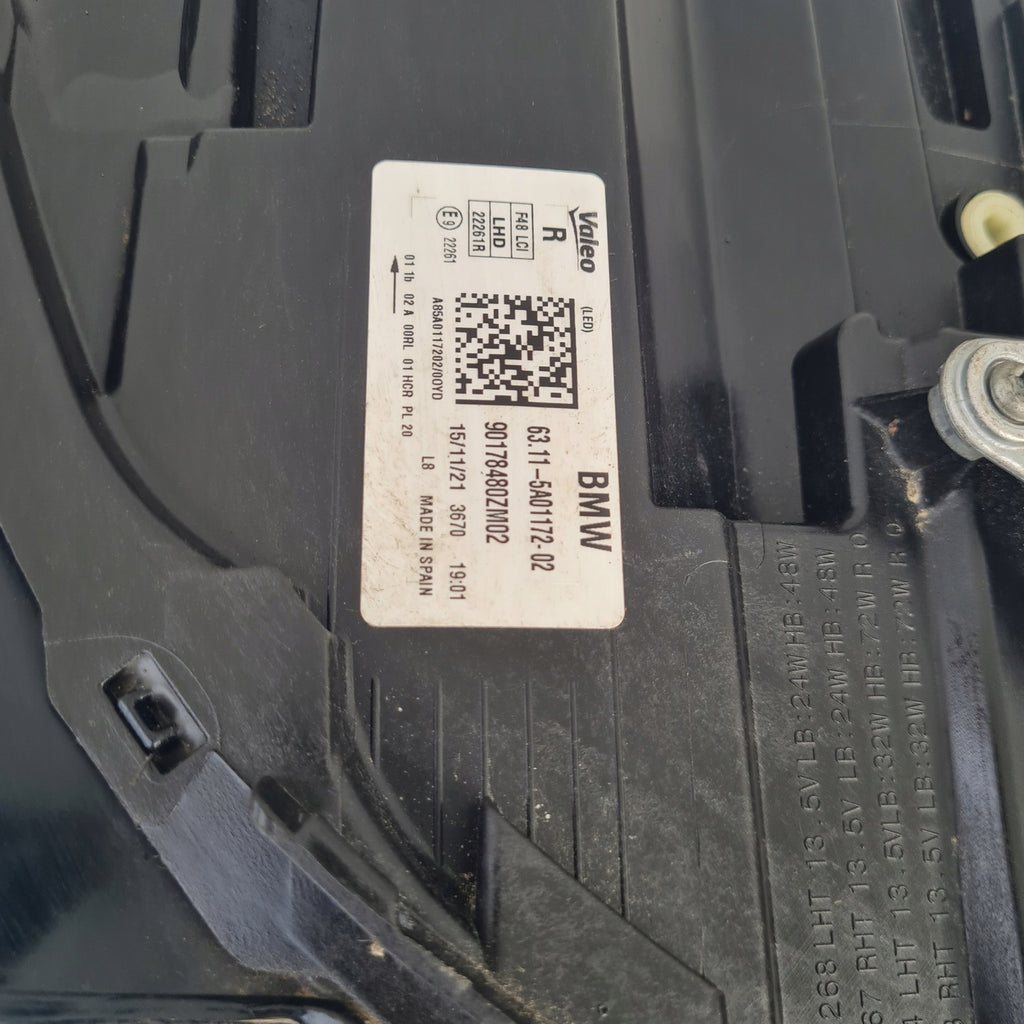 Frontscheinwerfer BMW X1 F48 5A01172-02 5A01171-02 Full LED Ein Satz Headlight SCH9440871118sz