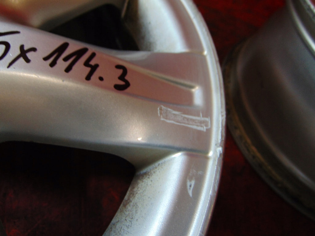 4x Alufelge 16 Zoll 7.0" 5x114.3 47ET Glanz Silber 403000035R Renault Laguna Iii