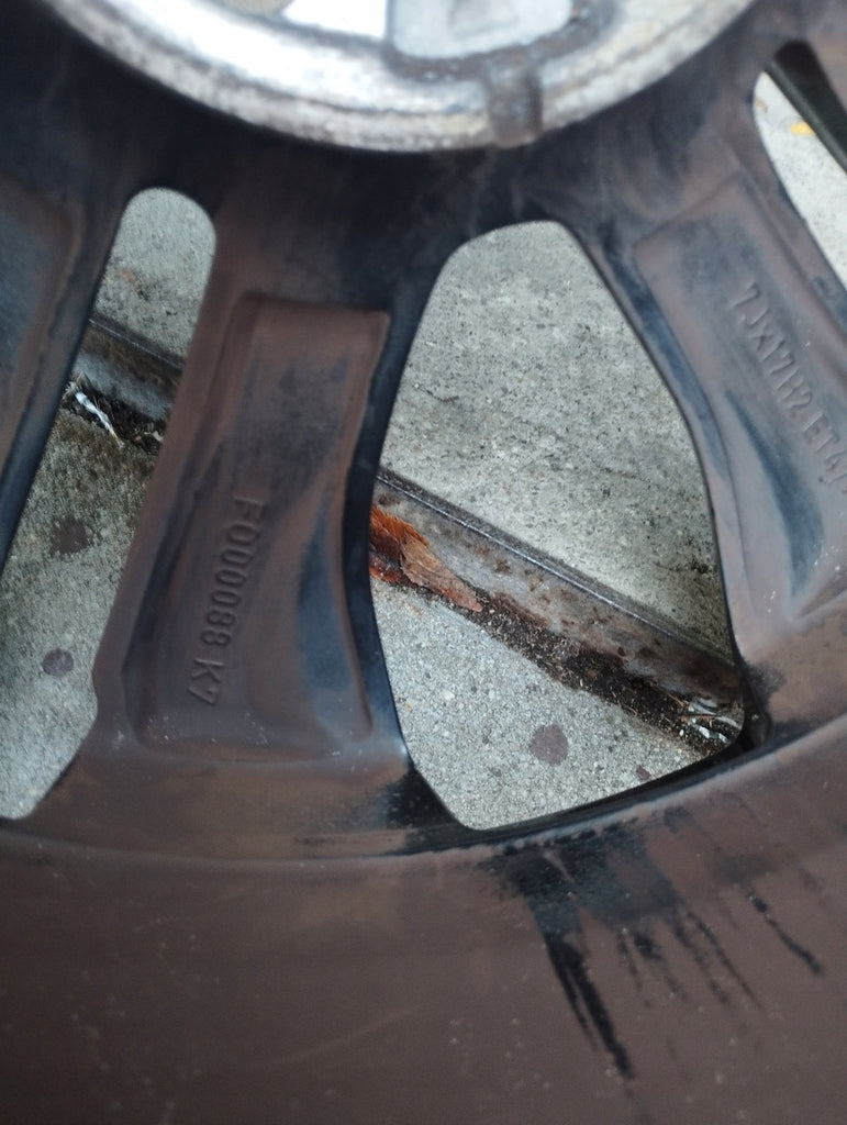 1x Alufelge 17 Zoll 7.0" 5x108 47 5ET Glanz Schwarz L1TC-1007-DA Ford Puma