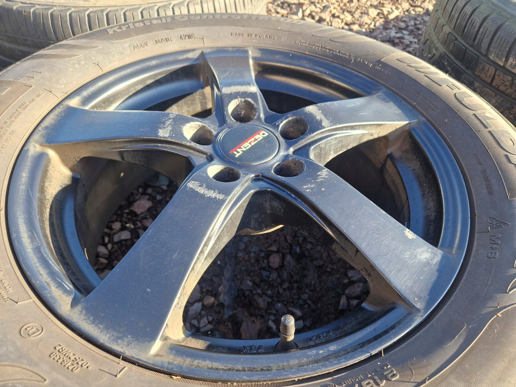 4x Alufelge 16 Zoll 6.5" 5x105 38ET Glanz Schwarz Chevrolet Rim Wheel FEL1768306456ww