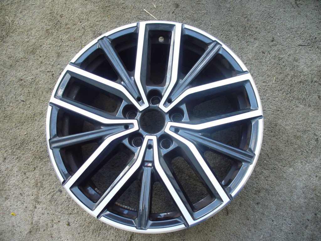 1x Alufelge 18 Zoll 7.5" 5x112 50ET Glanz Schwarz 6891179 BMW 1 Rim Wheel FEL9705785704nn