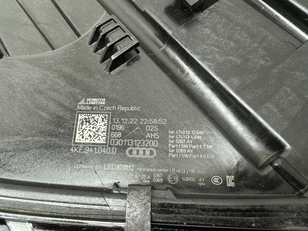 Frontscheinwerfer Audi E Tron 4KE941040D LED Rechts Scheinwerfer Headlight