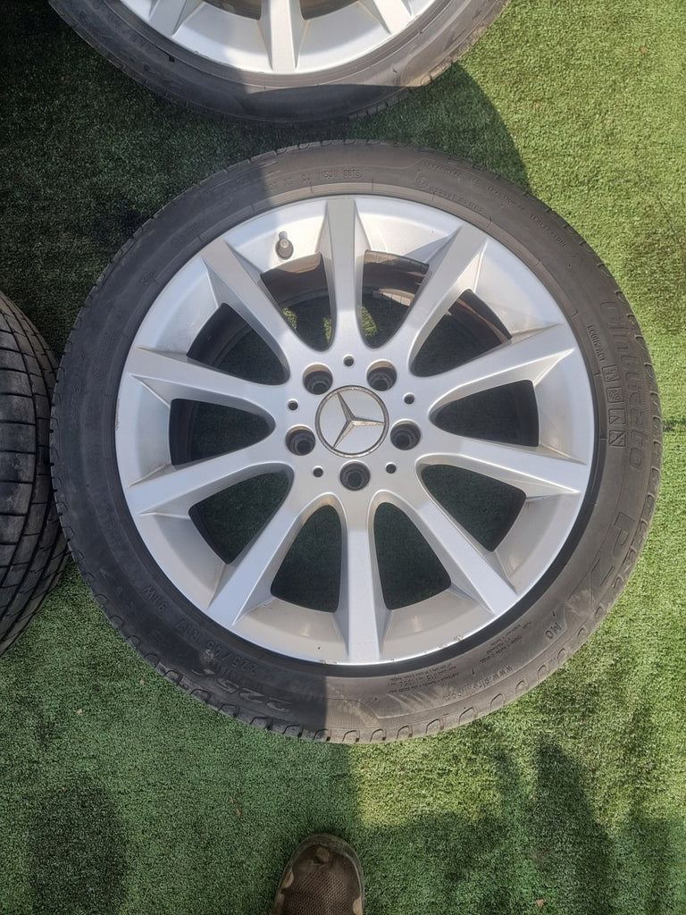 4x Alufelge 17 Zoll 8.5" 5x112 36ET A1724010702 Mercedes-Benz Slk R172 Rim Wheel FEL2165181655bx