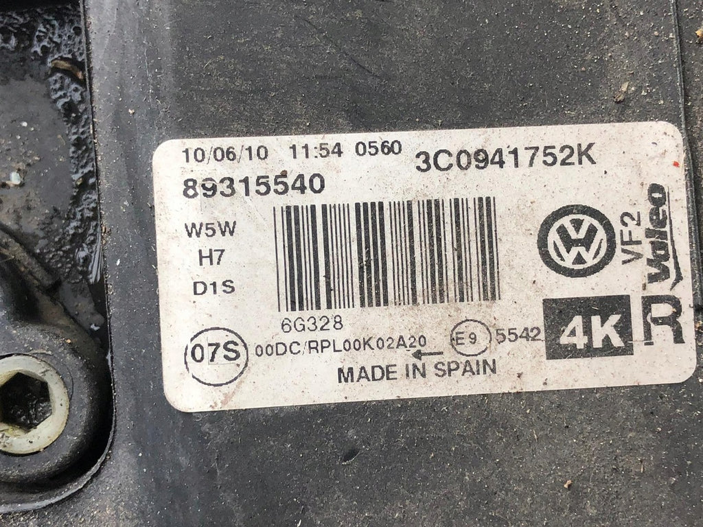 Frontscheinwerfer VW Passat 3C0941752K Xenon Rechts Scheinwerfer Headlight SCH6957231454yt