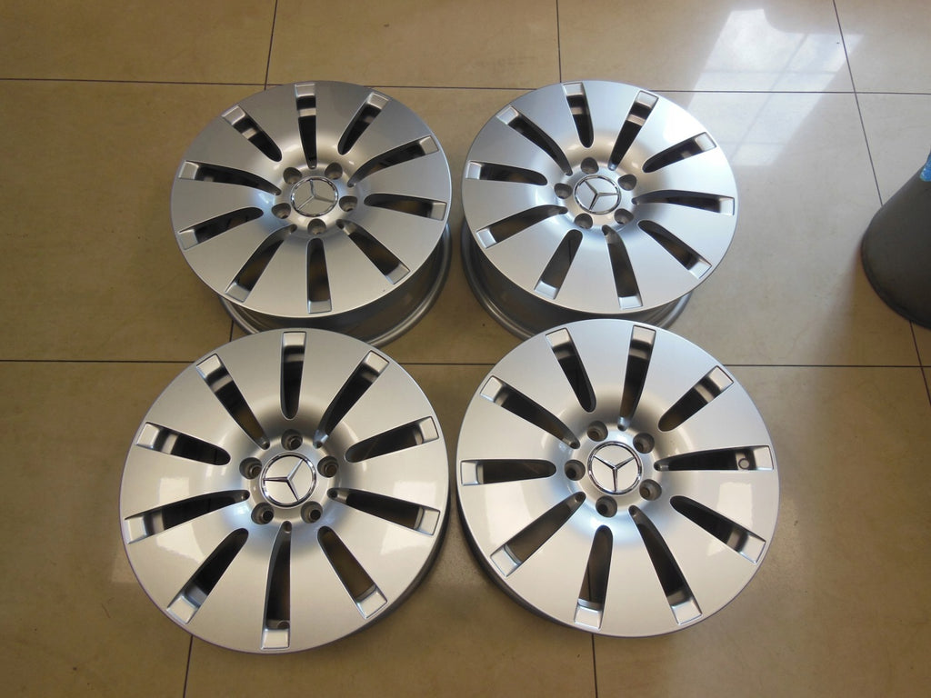4x Alufelge 16 Zoll 6.5" 5x112 38ET Glanz Silber A2054010100 Mercedes-Benz FEL3581782999jd