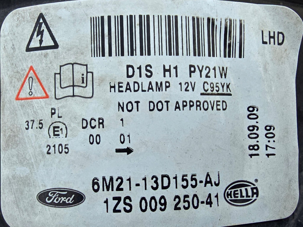 Frontscheinwerfer Ford S-Max 6M21-13D154-AJ 6M21-13D155-AJ Xenon Ein Satz SCH9798008230za