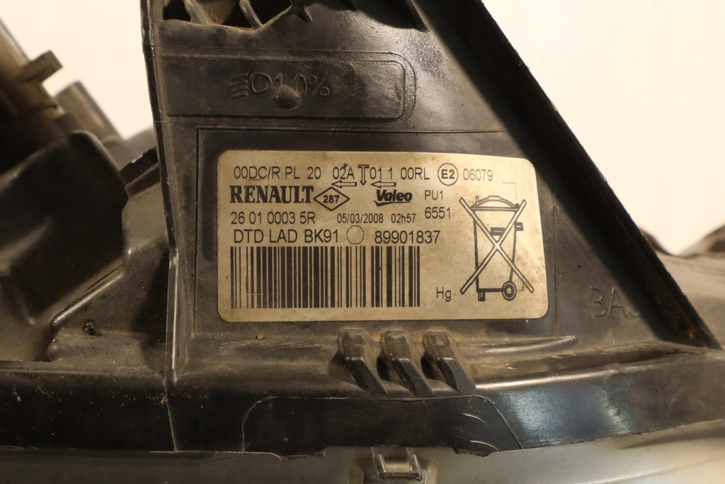 Frontscheinwerfer Renault Laguna III 89901837 Xenon Rechts Headlight SCH1302001320kg