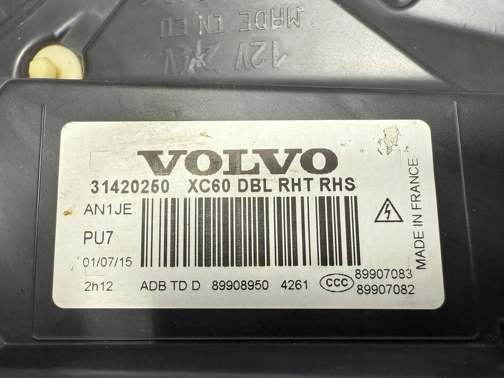 Frontscheinwerfer Volvo Xc60 31420260 Rechts Scheinwerfer Headlight SCH8688442571aa