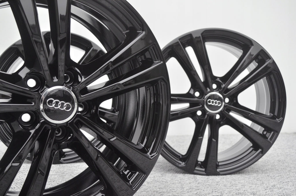 4x Alufelge 18 Zoll 7.5" 5x112 Schwarz Audi C5 B6 B7 Rim Wheel FEL3477735949wh