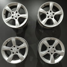 Load image into Gallery viewer, 4x Alufelge 16 Zoll 7.0&quot; 5x112 31ET Glanz Silber A2034012902 Mercedes-Benz W203