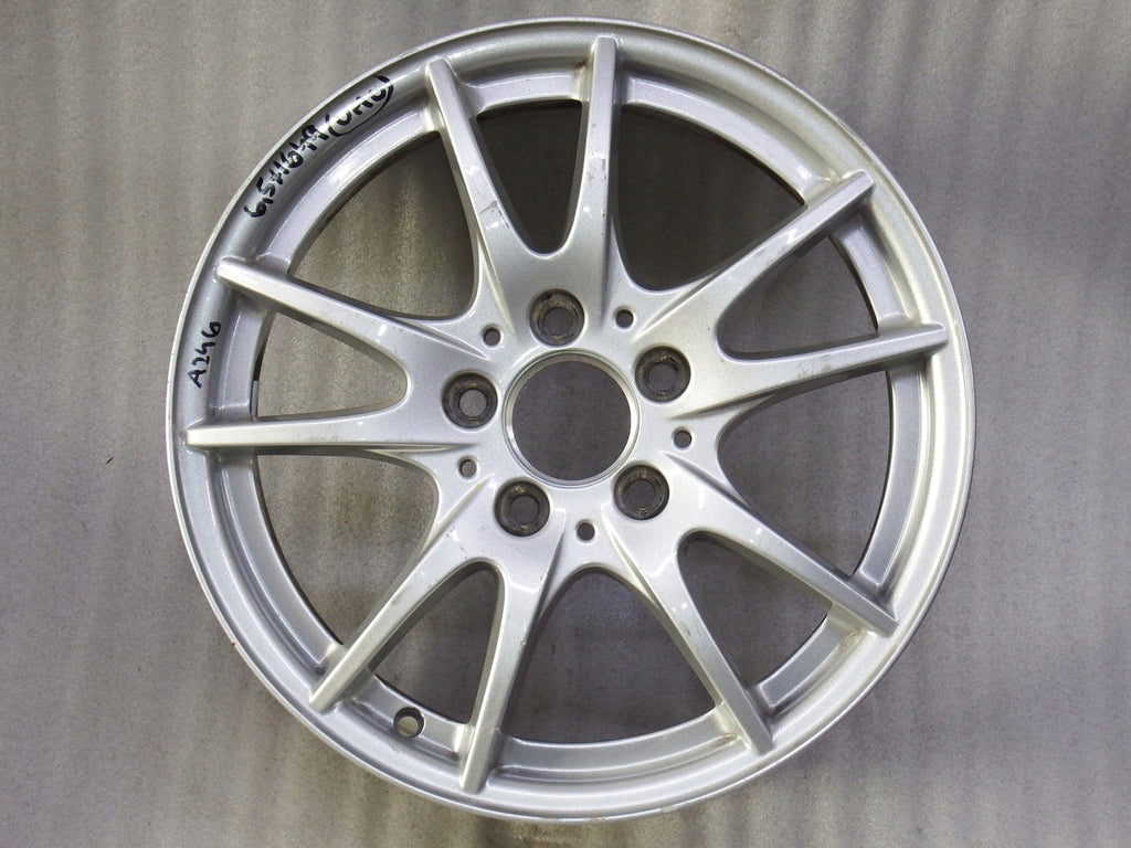 1x Alufelge 16 Zoll 6.5" 5x112 49ET Glanz Silber A2464011302 Mercedes-Benz W246