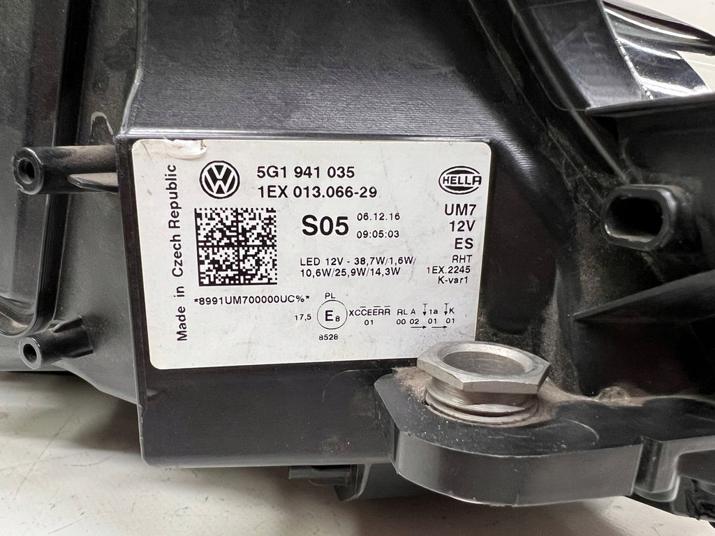 Frontscheinwerfer VW Golf VII 5G1941035 LED Links Scheinwerfer Headlight SCH8397909488mv