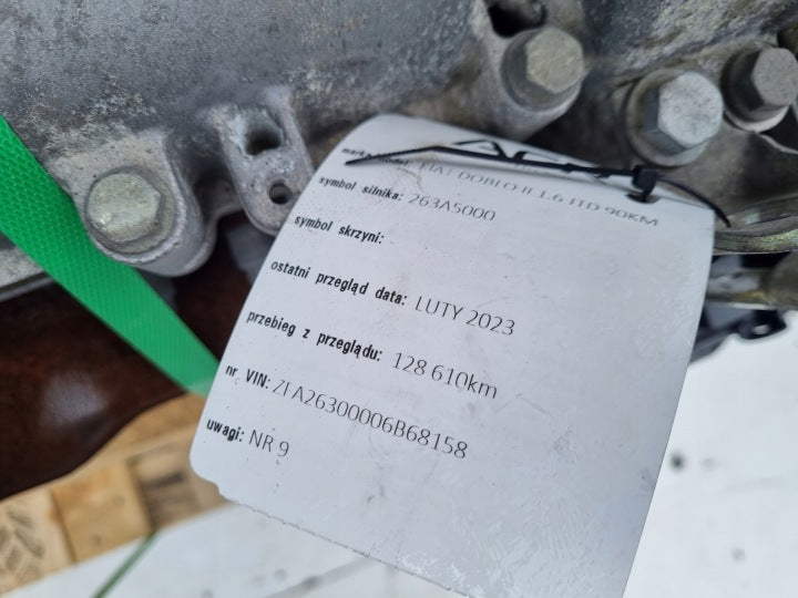 Motor Fiat Doblo 263A5000 1.6 JTD 90PS 66kW 128TKm 2015 Diesel Engine Komplett MOT1184693674gi