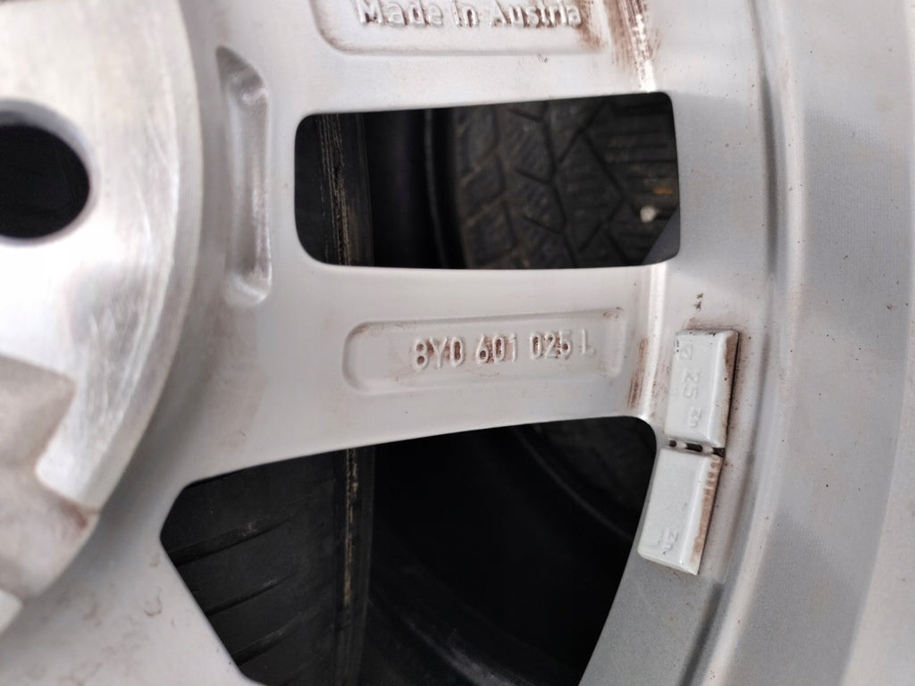 4x Alufelge 17 Zoll 6.5" 5x112 43ET Glanz Silber 8Y0601025L Audi A3 I Rim Wheel FEL1782571461kf