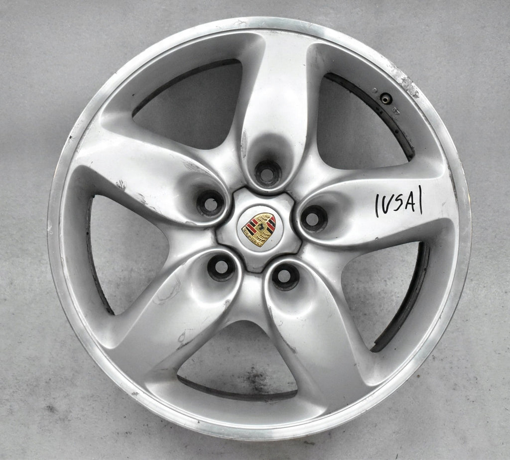 1x Alufelge 18 Zoll 8.0" 5x130 57ET Glanz Silber 7L5601025C Porsche Cayenne