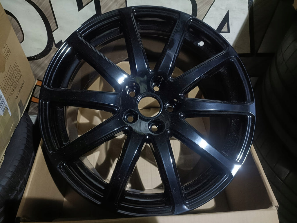 4x Alufelge 18 Zoll 9.0" 5x112 52ET Glanz Schwarz 8J0601025AA Audi Tt Rim Wheel FEL5189218536jx
