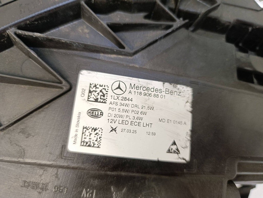 Frontscheinwerfer Mercedes-Benz Cla A1189068801 Rechts Scheinwerfer Headlight SCH5895763987cf