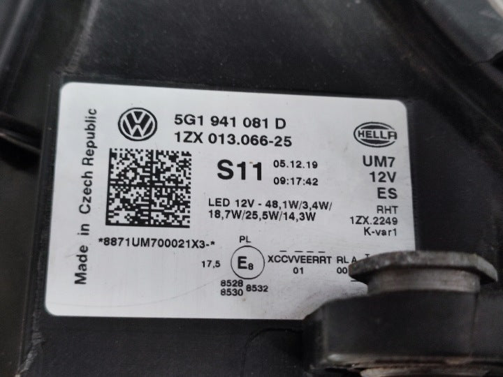 Frontscheinwerfer Audi Golf VII 5g1 5G1941034A 5G1941081D LED Links Headlight SCH5635747249on