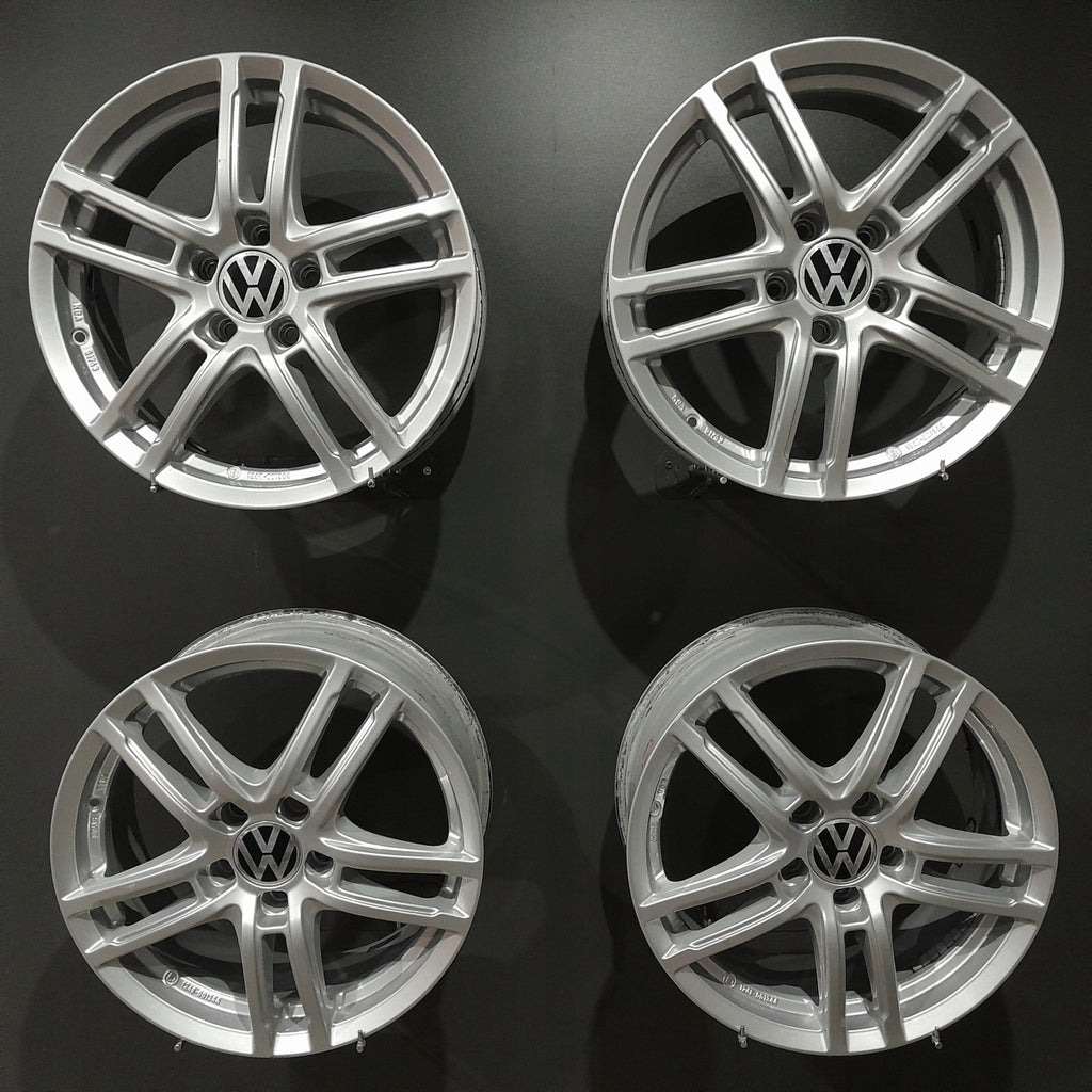 4x Alufelge 17 Zoll 7.0" 5x112 48 5ET Glanz Silber KBA51743 Rim Wheel FEL1649914370ds