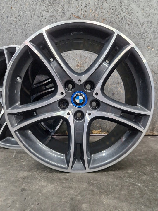 4x Alufelge 18 Zoll 8.0" 5x112 57ET Glanz Grau 6855092 BMW F45 F46 Mg Rim Wheel FEL8764399915we