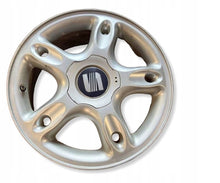 Laden Sie das Bild in den Galerie-Viewer, 1x Alufelge 16 Zoll 6.5" 5x100 44 5ET Silber 1M0601025A Seat Toledo I Rim Wheel FEL4930546254ep