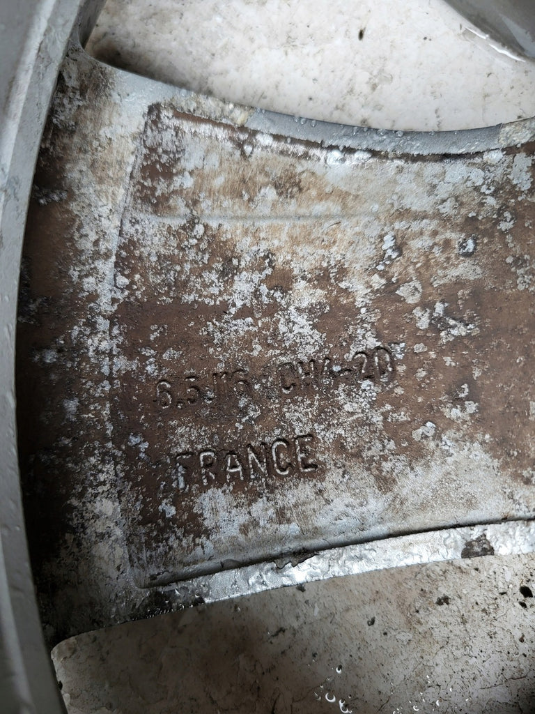 1x Alufelge 16 Zoll 6.5" 4x108 20ET Glanz Grau 9813557977 Peugeot Rim Wheel