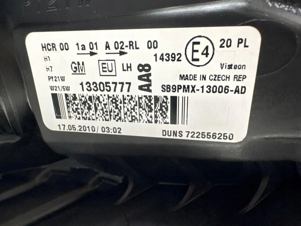 Frontscheinwerfer Opel Meriva B 13305777 722556250 Links Scheinwerfer Headlight SCH7786332421wn