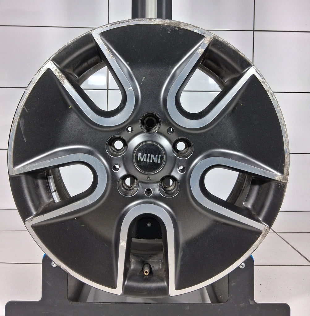 1x Alufelge 17 Zoll 7.0" 5x120 50ET Matt Schwarz 9804373 Mini R60 Rim Wheel FEL9328035027zt