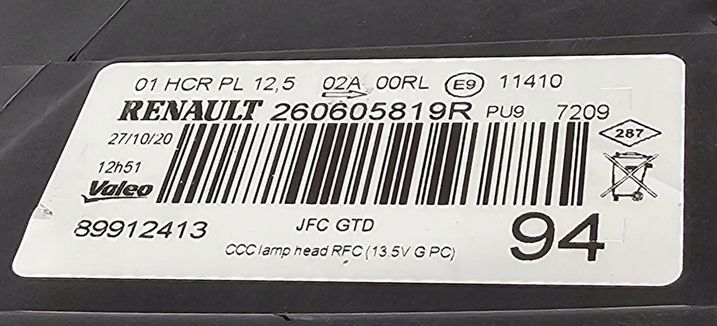 Frontscheinwerfer Renault Espace I V 260605819R LED Links Scheinwerfer Headlight SCH2061193088eu