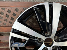 Load image into Gallery viewer, 1x Alufelge 18 Zoll 7.5" 5x108 49ET Glanz Schwarz 9809687377 Peugeot Rim Wheel FEL2973017843vg