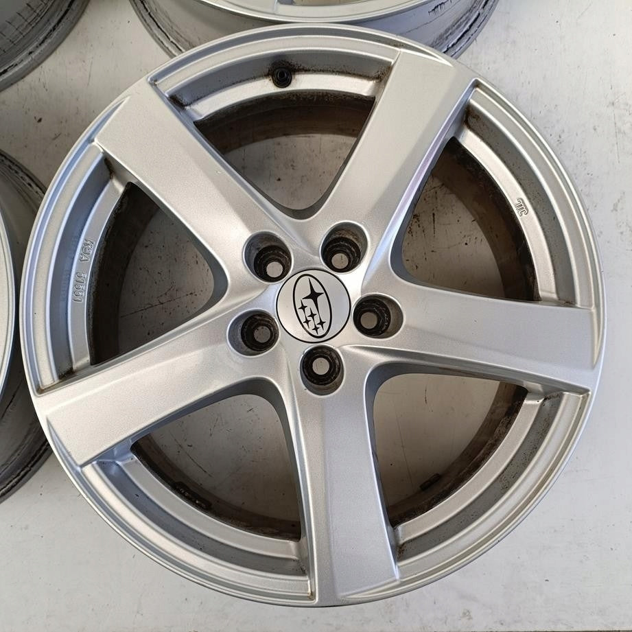 4x Alufelge 17 Zoll 7.0" 5x100 48ET Subaru Impreza Forester Legacy I Rim Wheel FEL1587222643lr