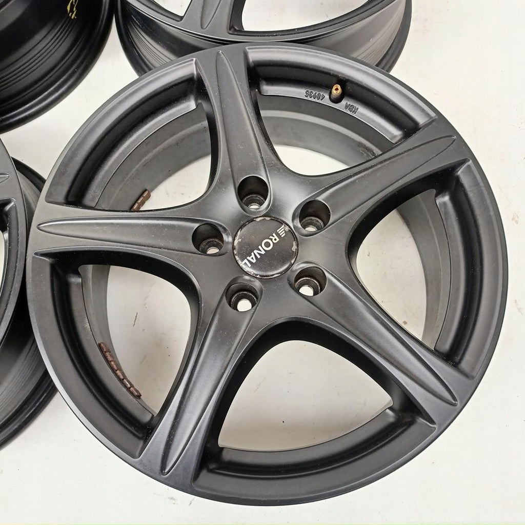 4x Alufelge 17 Zoll 7.0" 5x114.3 49ET Schwarz 56R7705 Hyundai Tucson Sportage FEL6027714387jw