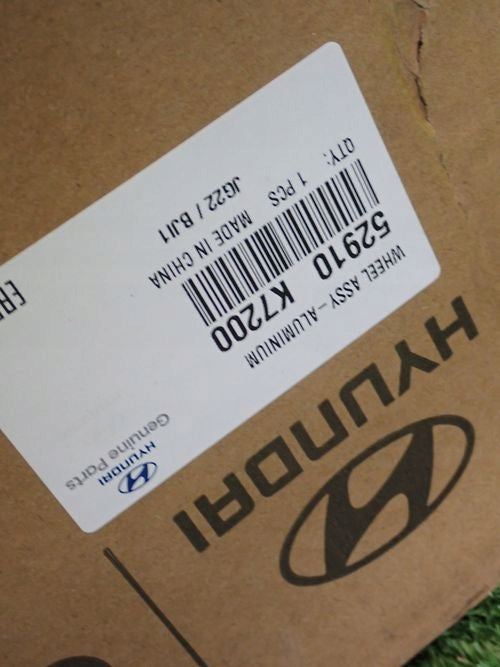 1x Alufelge 16 Zoll 6.5" 4x100 48ET 52910-K7200 Hyundai I10 Iii Rim Wheel