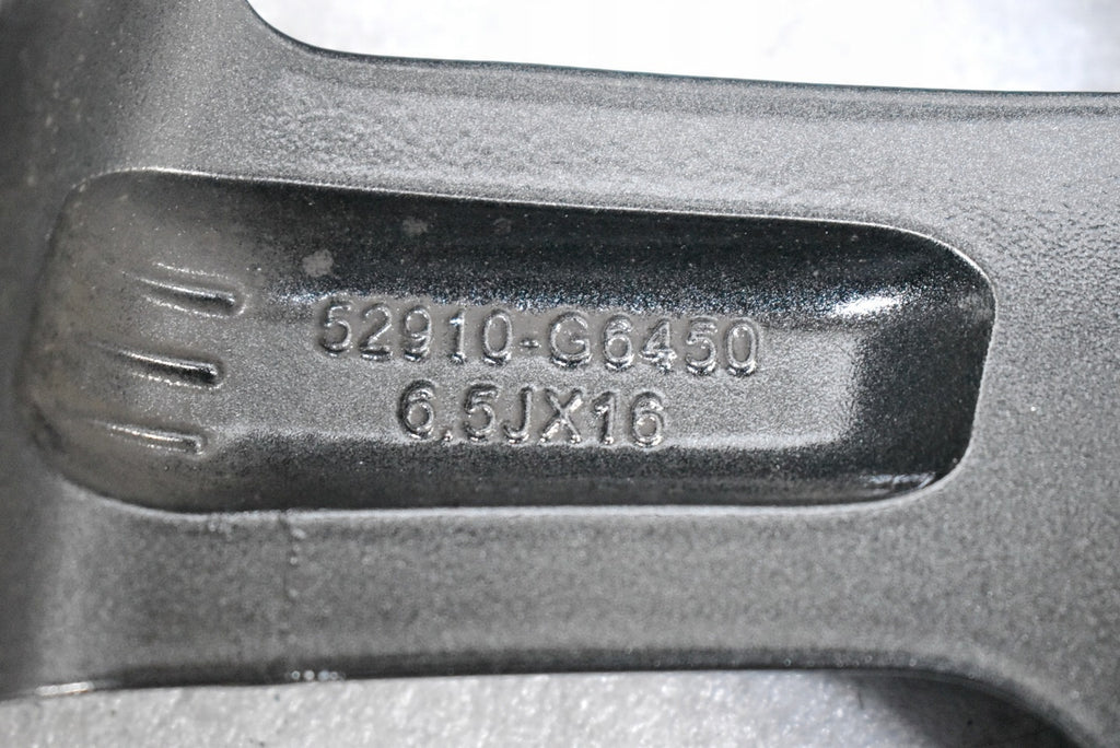 1x Alufelge 16 Zoll 6.5" 4x100 51ET 52910-G6450 MA-DAR81 Kia Picanto Rim Wheel