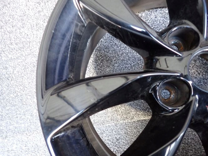 1x Alufelge 16 Zoll 6.5" 4x100 40ET Schwarz 0P072 Opel Corsa D Rim Wheel