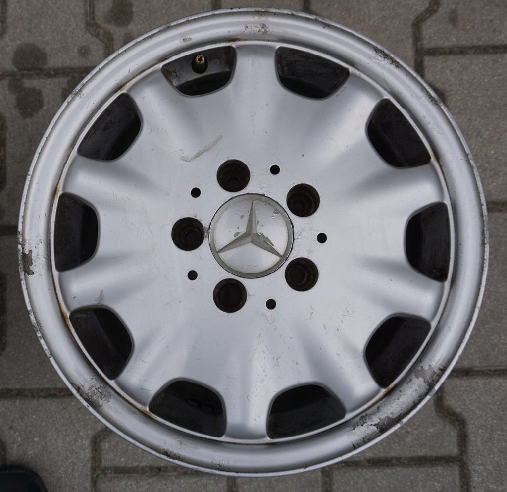 4x Alufelge 15 Zoll 7.0" 5x112 37ET Silber Mercedes-Benz Rim Wheel