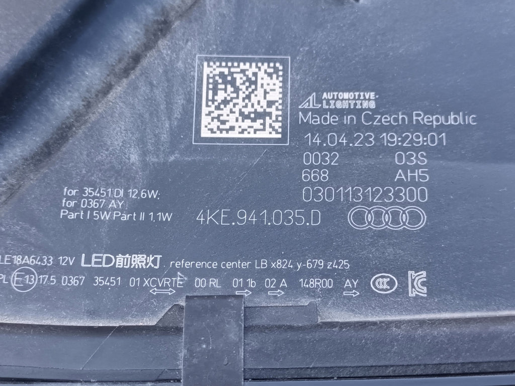 Frontscheinwerfer Audi E-Tron 4KE941035D Links Scheinwerfer Headlight SCH5643259978sb