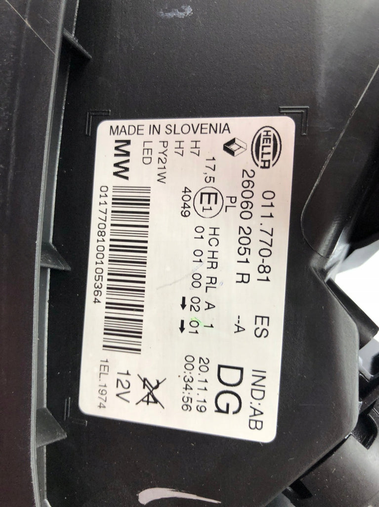 Frontscheinwerfer Renault Kadjar 260602051R Links Scheinwerfer Headlight SCH5305838910fq