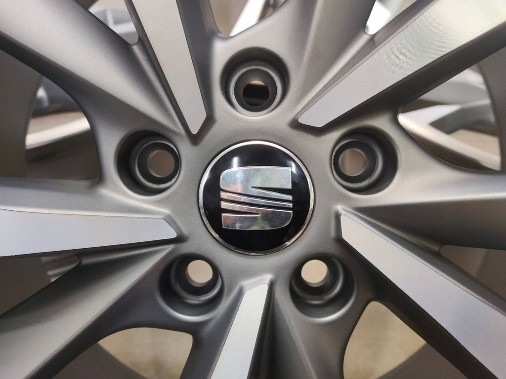 4x Alufelge 18 Zoll 7.5" 5x112 46ET Matt Graphit 5FA601025E Seat Leon Rim Wheel FEL8842766169bj