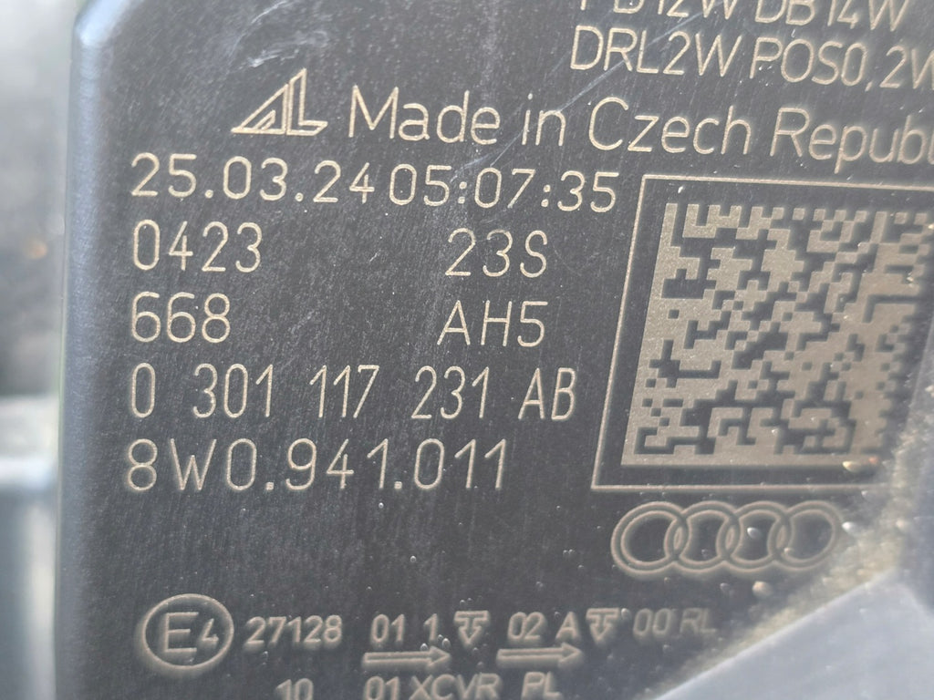 Frontscheinwerfer Audi A4 B9 8W0941011 Links Scheinwerfer Headlight SCH4292020250ne