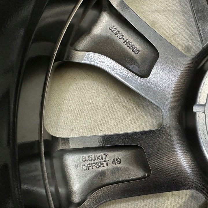 1x Alufelge 17 Zoll 6.5" 4x100 49ET Glanz Graphit 52910-H8500 Kia Stonic Mg FEL8594817776qs