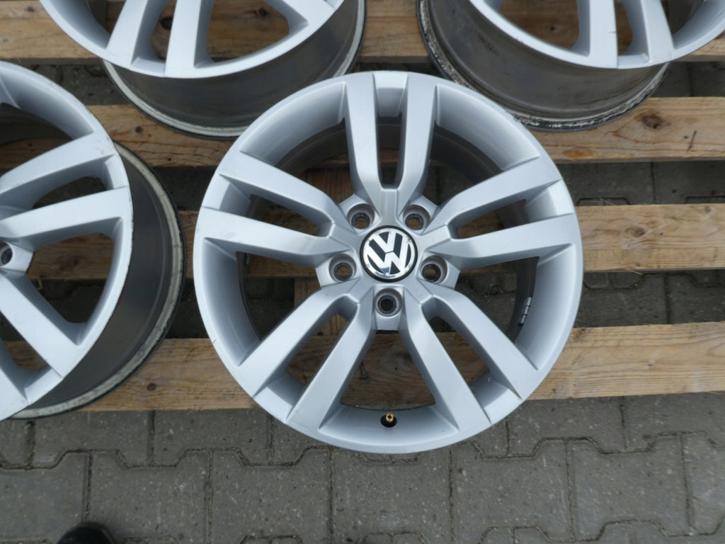 4x Alufelge 16 Zoll 6.5" 5x112 33ET Glanz Silber 5N0601025R VW Tiguan Rim Wheel FEL8002013982qf