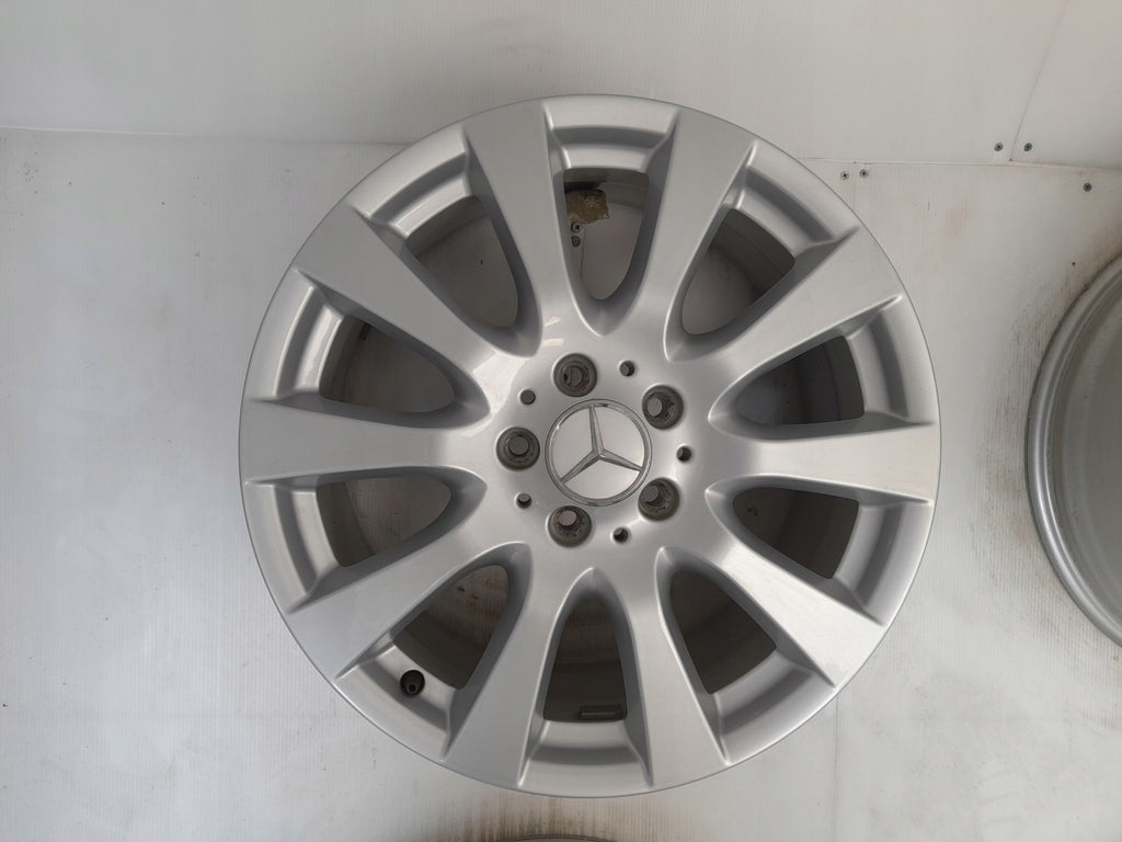4x Alufelge 18 Zoll 8.0" 5x112 67ET Glanz Silber A2514013702 Mercedes-Benz FEL6150378119hw