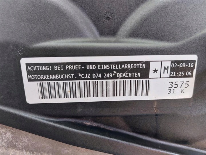 Motor Audi Seat Skoda VW Rapid CJZ 1.2 TSI 90PS 178TKm 2016 Benzin Unkomplett MOT9675948657lm