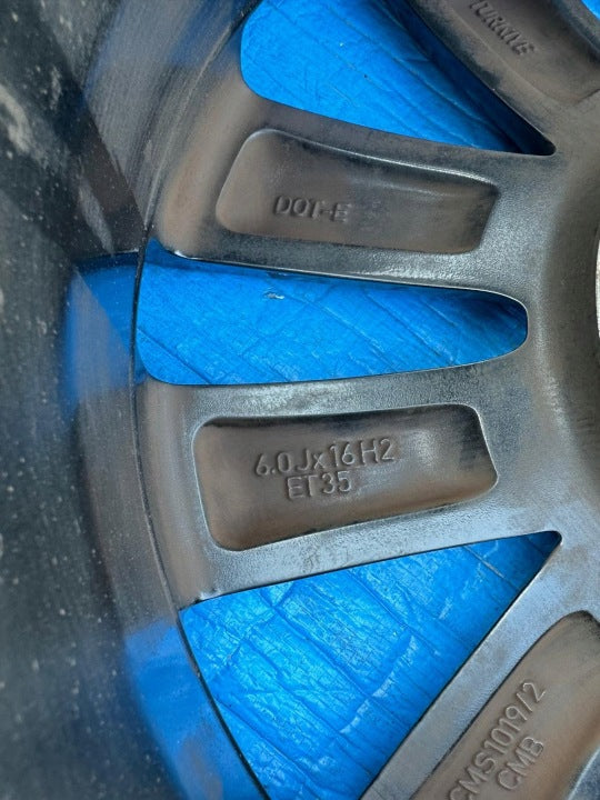 1x Alufelge 16 Zoll 6.0" 5x100 35ET Glanz Schwarz 2GM601025C VW T Cross FEL3468739908rq