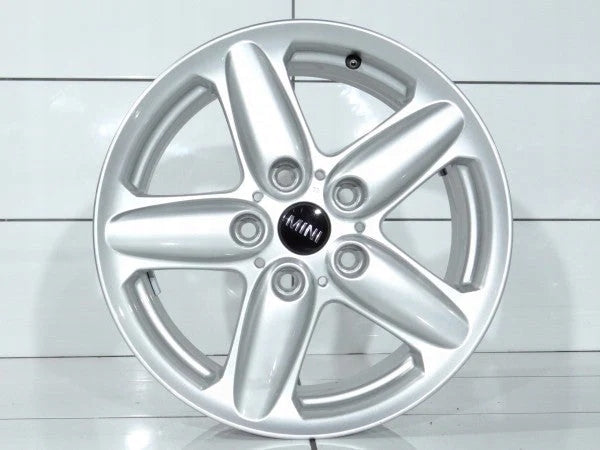 1x Alufelge 16 Zoll 6.5" 5x120 46ET Silber 9803720 Mini R60 Rim Wheel FEL7355553576lg